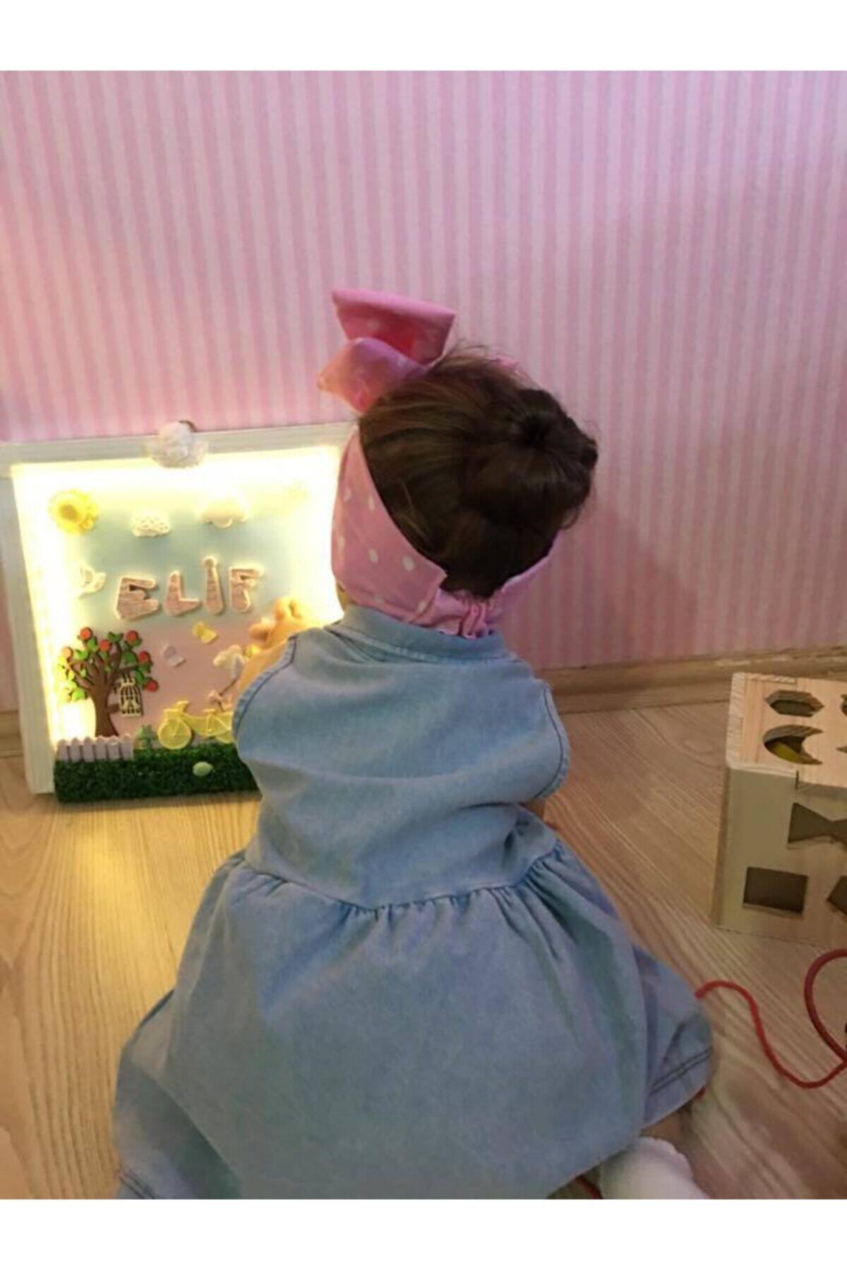 Bebek 4lü Fiyonklu Bağlamalı Saç Bandı Set 4 Adet