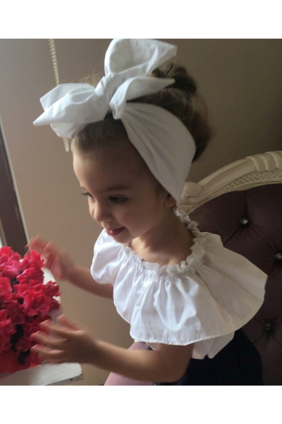 Bebek 4lü Fiyonklu Bağlamalı Saç Bandı Set 4 Adet