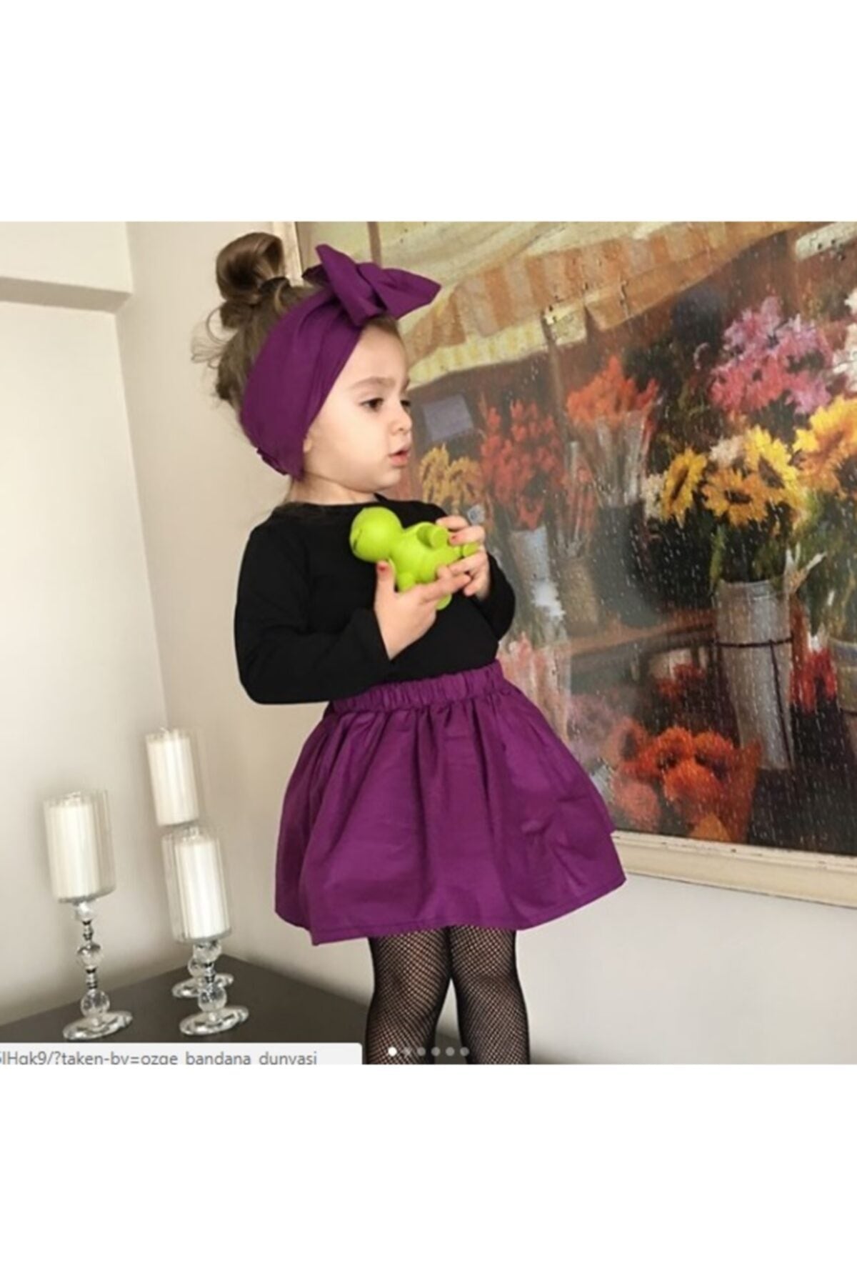Bebek 4lü Fiyonklu Bağlamalı Saç Bandı Set 4 Adet