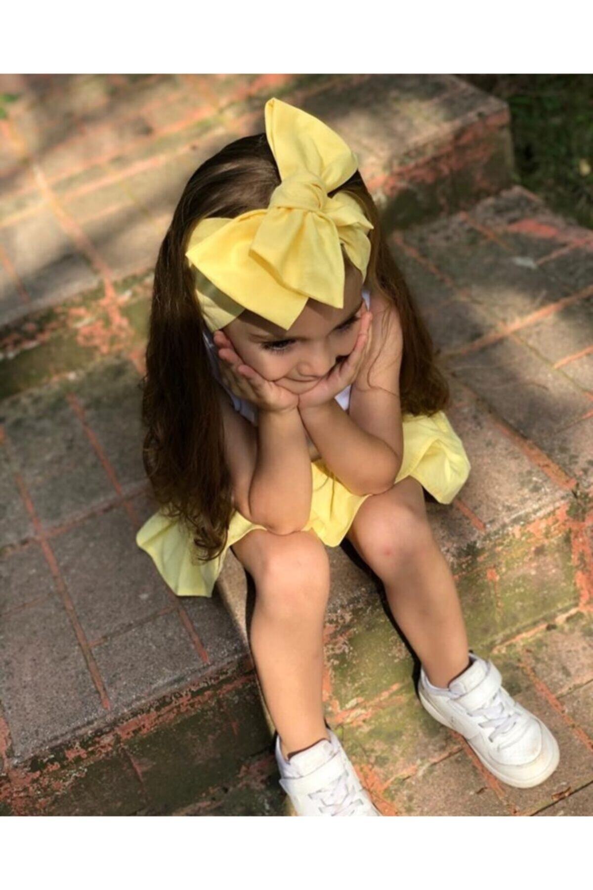 Bebek 4lü Fiyonklu Bağlamalı Saç Bandı Set 4 Adet